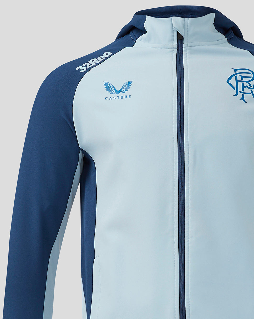Rangers Men's 24/25 Pro Players Presentation Hooded Jacket - Light Blue