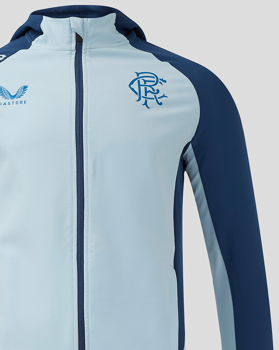 Rangers Men's 24/25 Pro Players Presentation Hooded Jacket - Light Blue