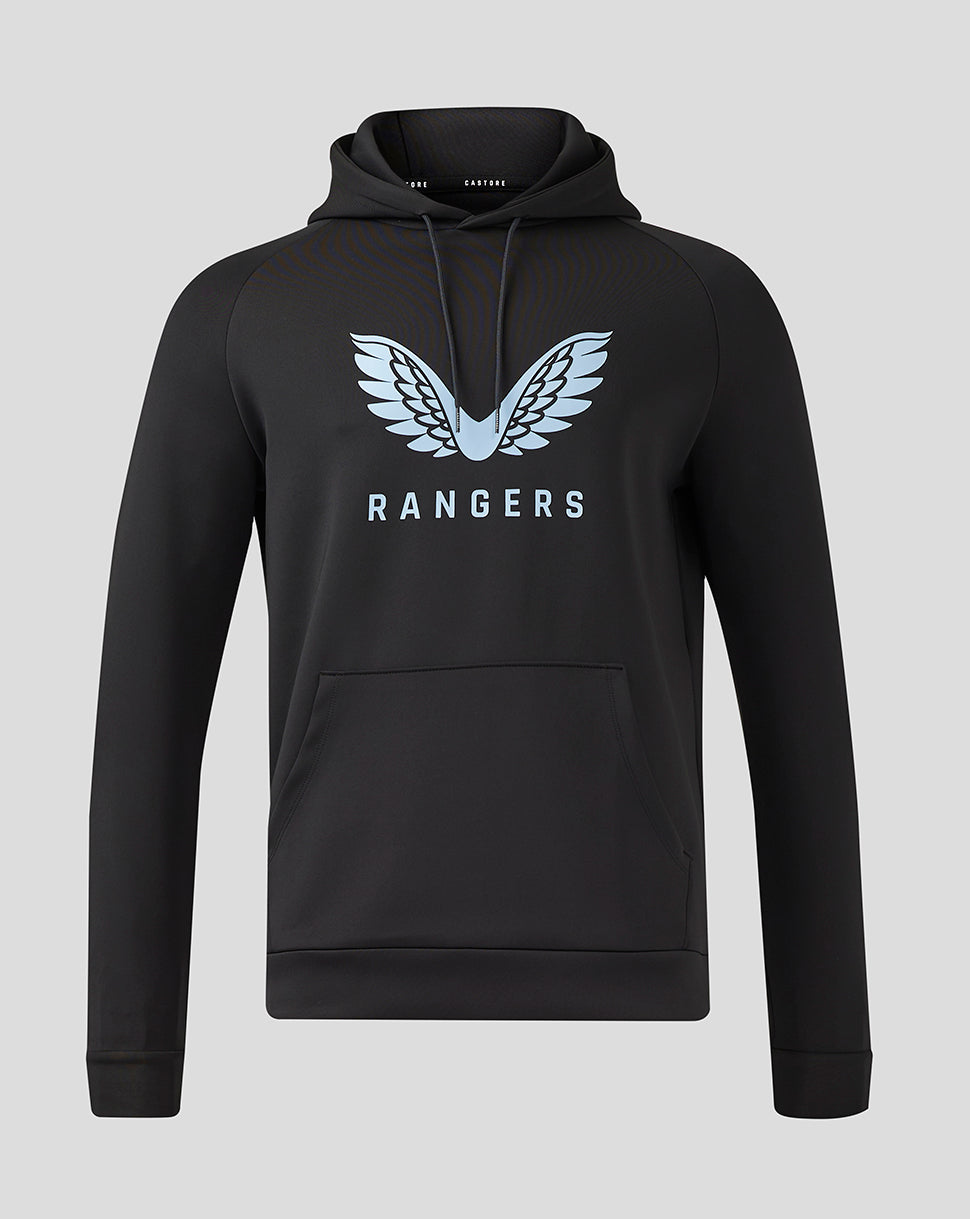 Rangers Men's 24/25 Pro Coaches Flex Logo Hoodie - Black