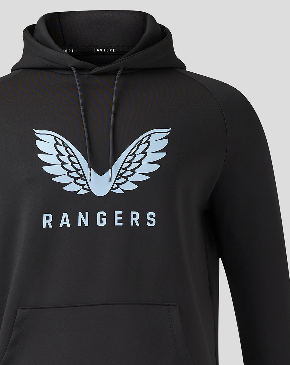 Rangers Men's 24/25 Pro Coaches Flex Logo Hoodie - Black