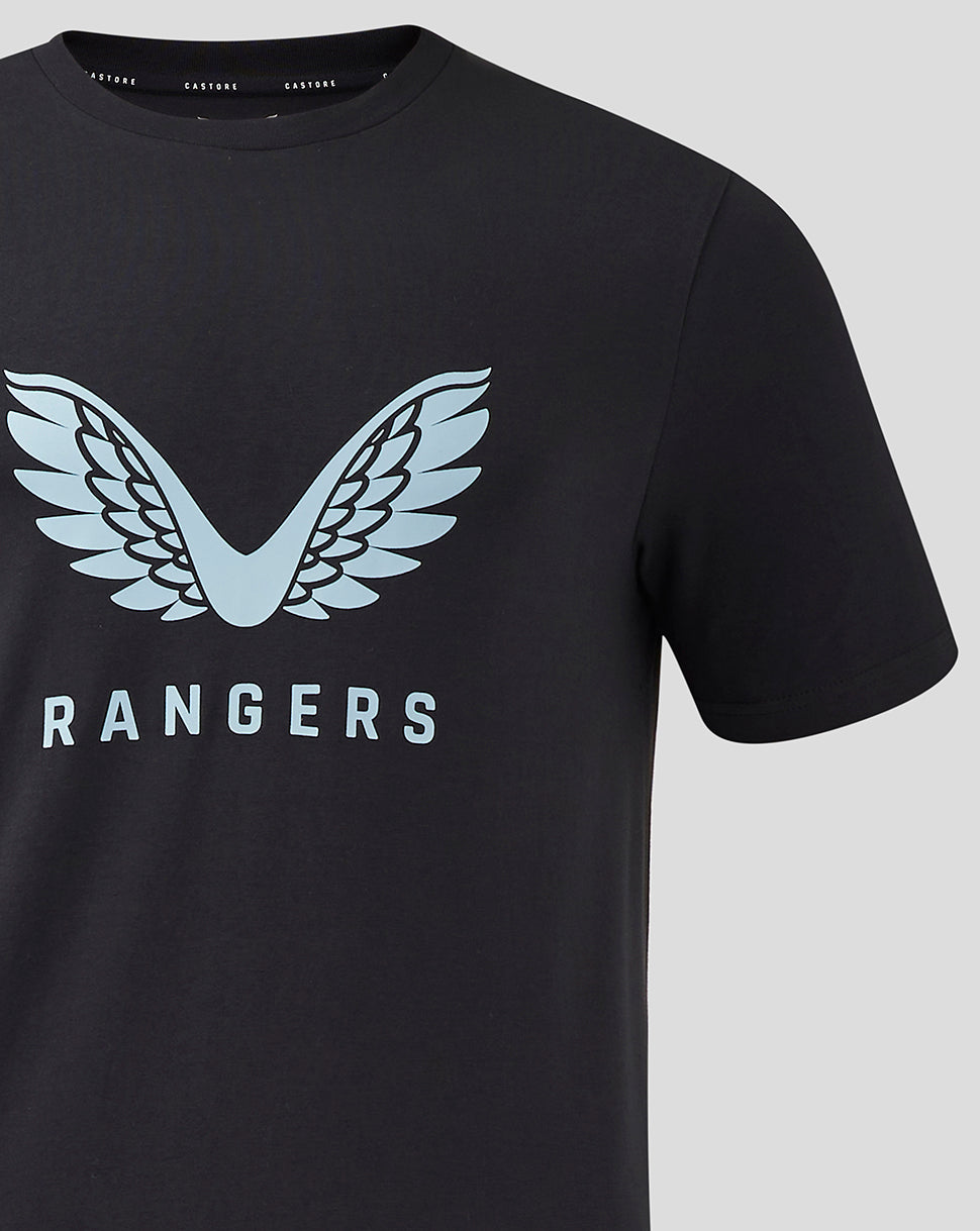 Rangers Men's 24/25 Pro Coaches Logo T-Shirt - Black