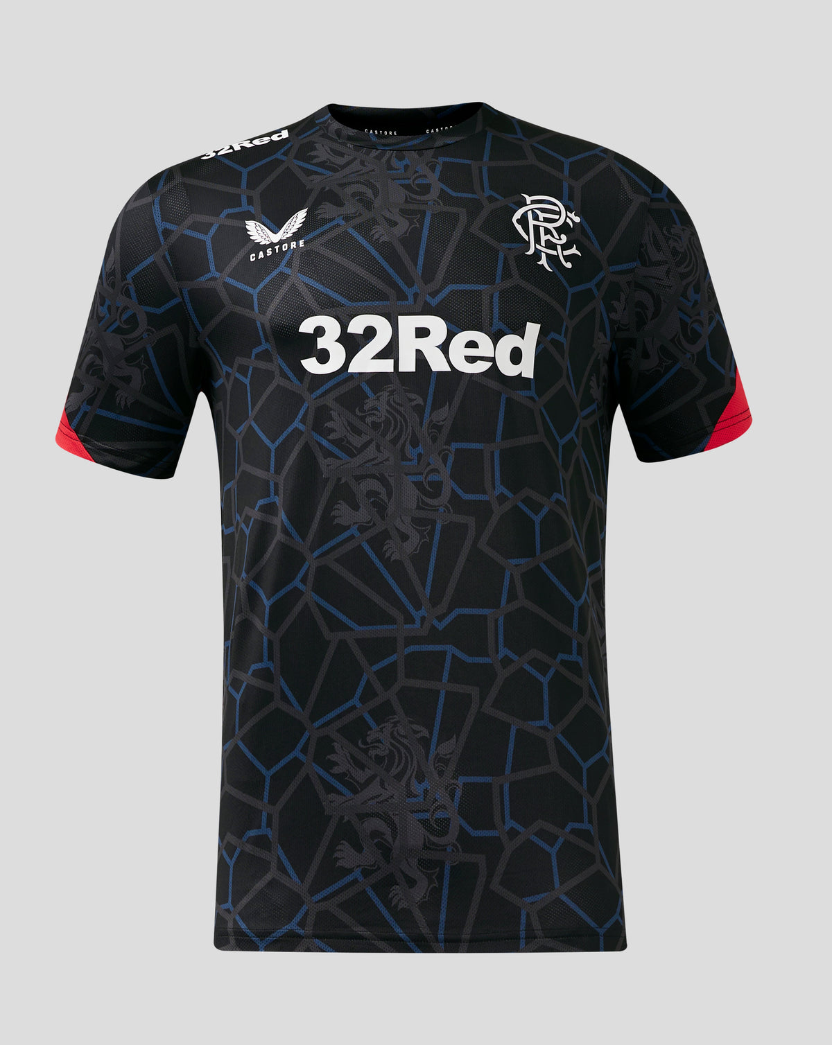 Rangers Men's 24/25 Third Matchday T-Shirt - Black/Red