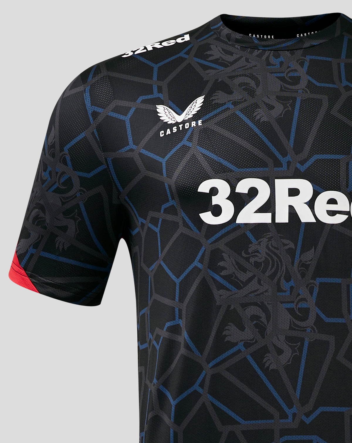 Rangers Men's 24/25 Third Matchday T-Shirt - Black/Red