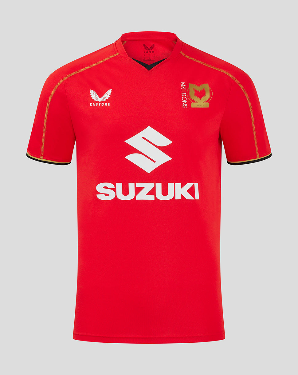 Mk Dons Men's 24/25 Away Shirt - Red