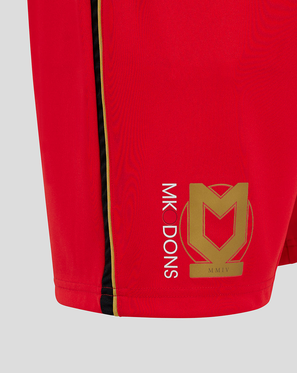 Mk Dons Men's 24/25 Away Short - Red