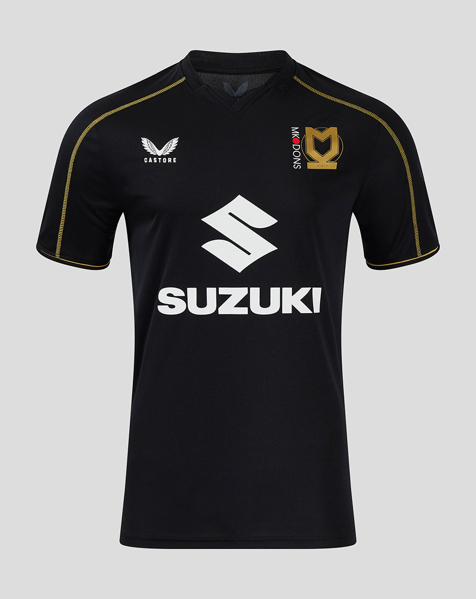 Mk Dons Men's 24/25 Third Shirt - Black
