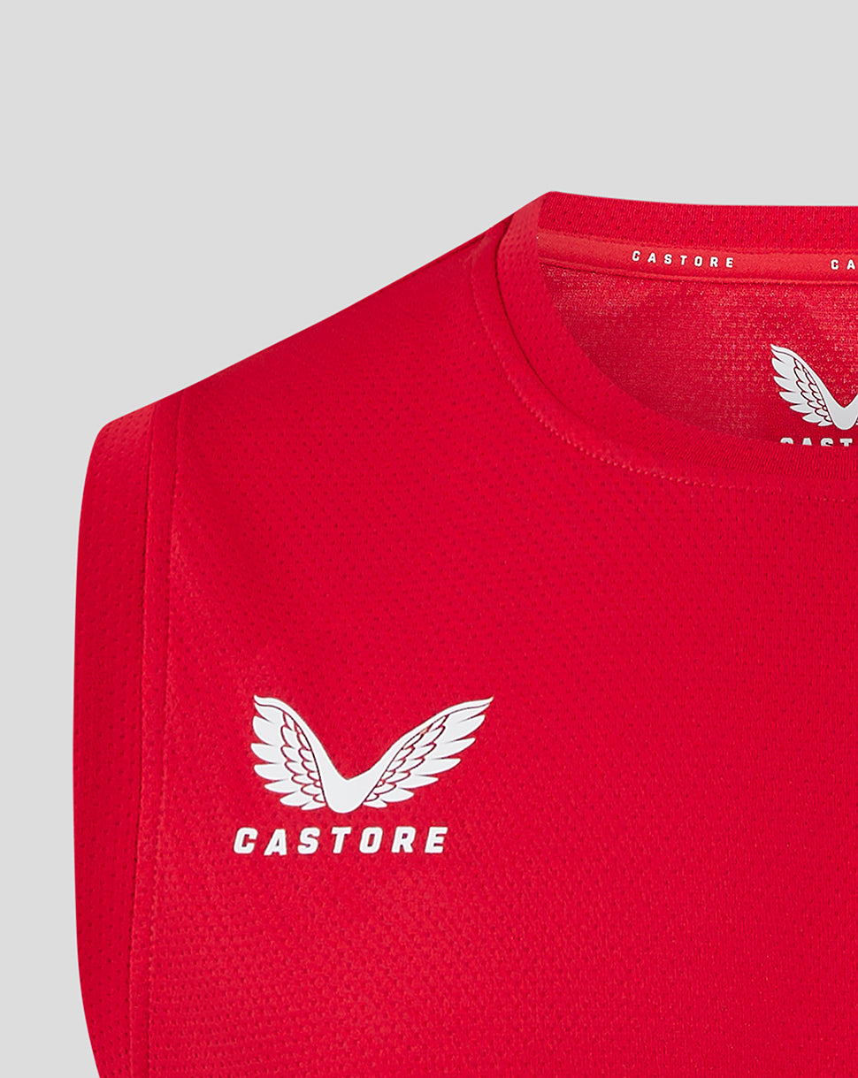 Scarlets Men's 24/25 Pro Players Training Vest - True Red/Barbados Cherry