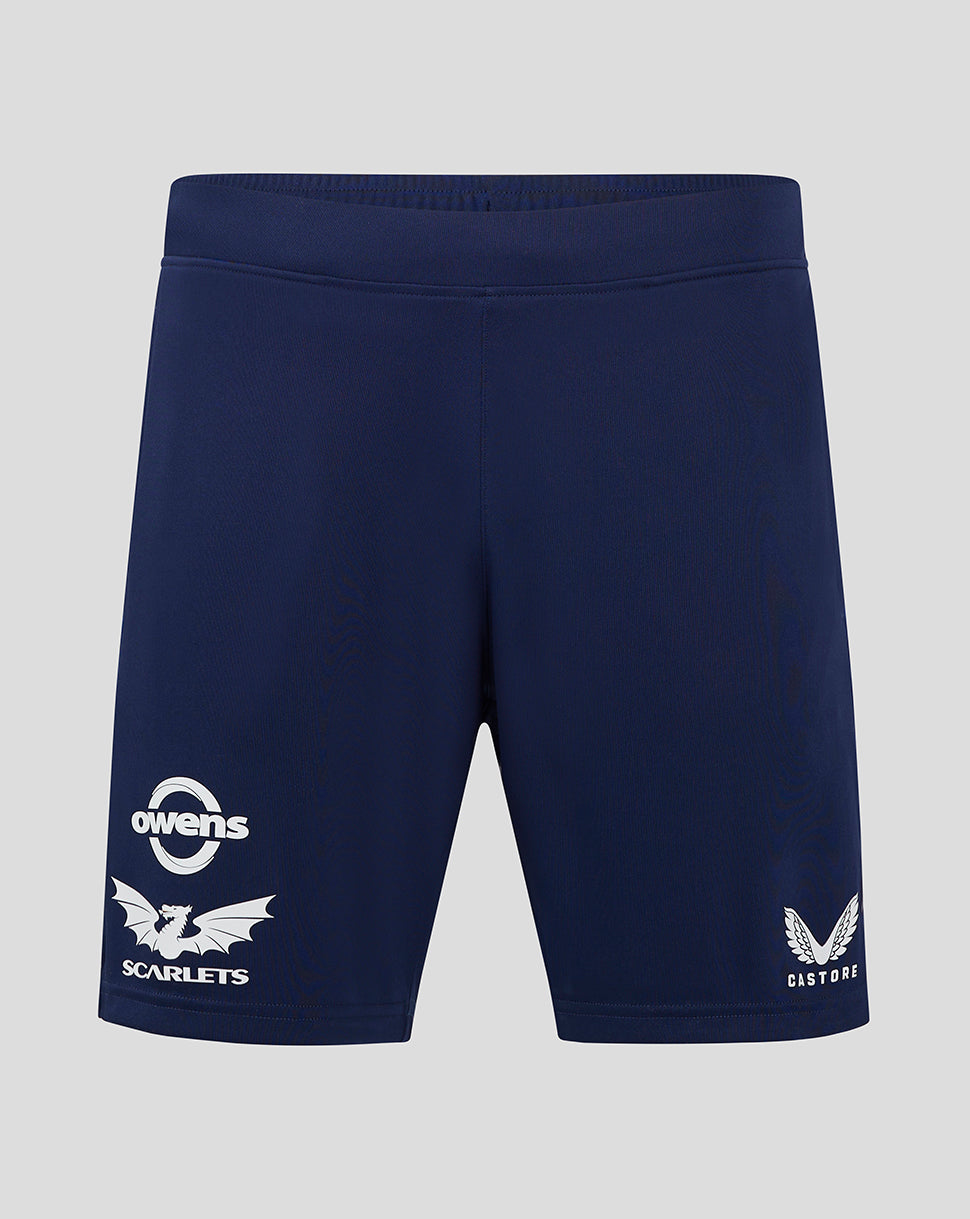 Scarlets Men's 24/25 Pro Players Gym Training Short - Peacoat/Blueprint