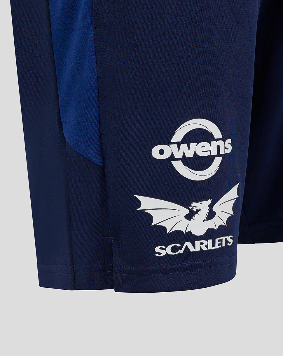 Scarlets Men's 24/25 Pro Players Gym Training Short - Peacoat/Blueprint