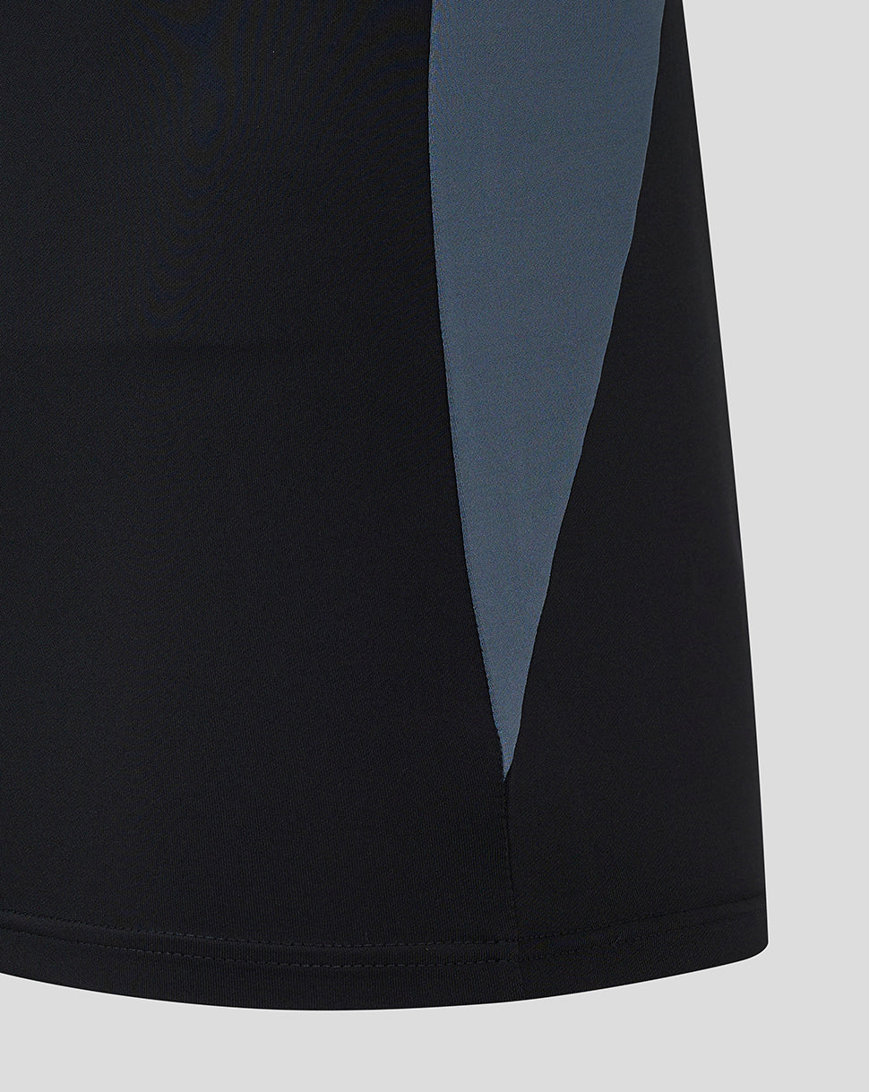 Saracens Men's 24/25 Training 1/4 Zip - Black - Black/Grey