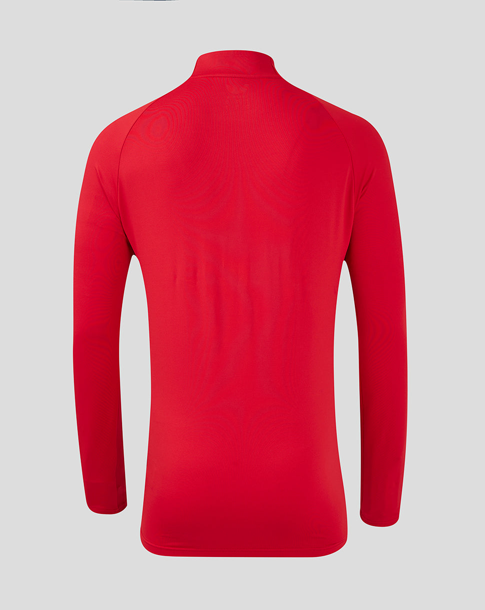Saracens Men's 24/25 Training 1/4 Zip - Red - Red