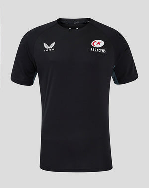 Saracens Men's 24/25 Training Short Sleeve Tee - Black