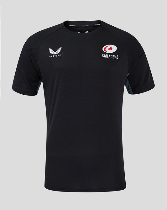 Saracens Men's 24/25 Training Short Sleeve Tee - Black