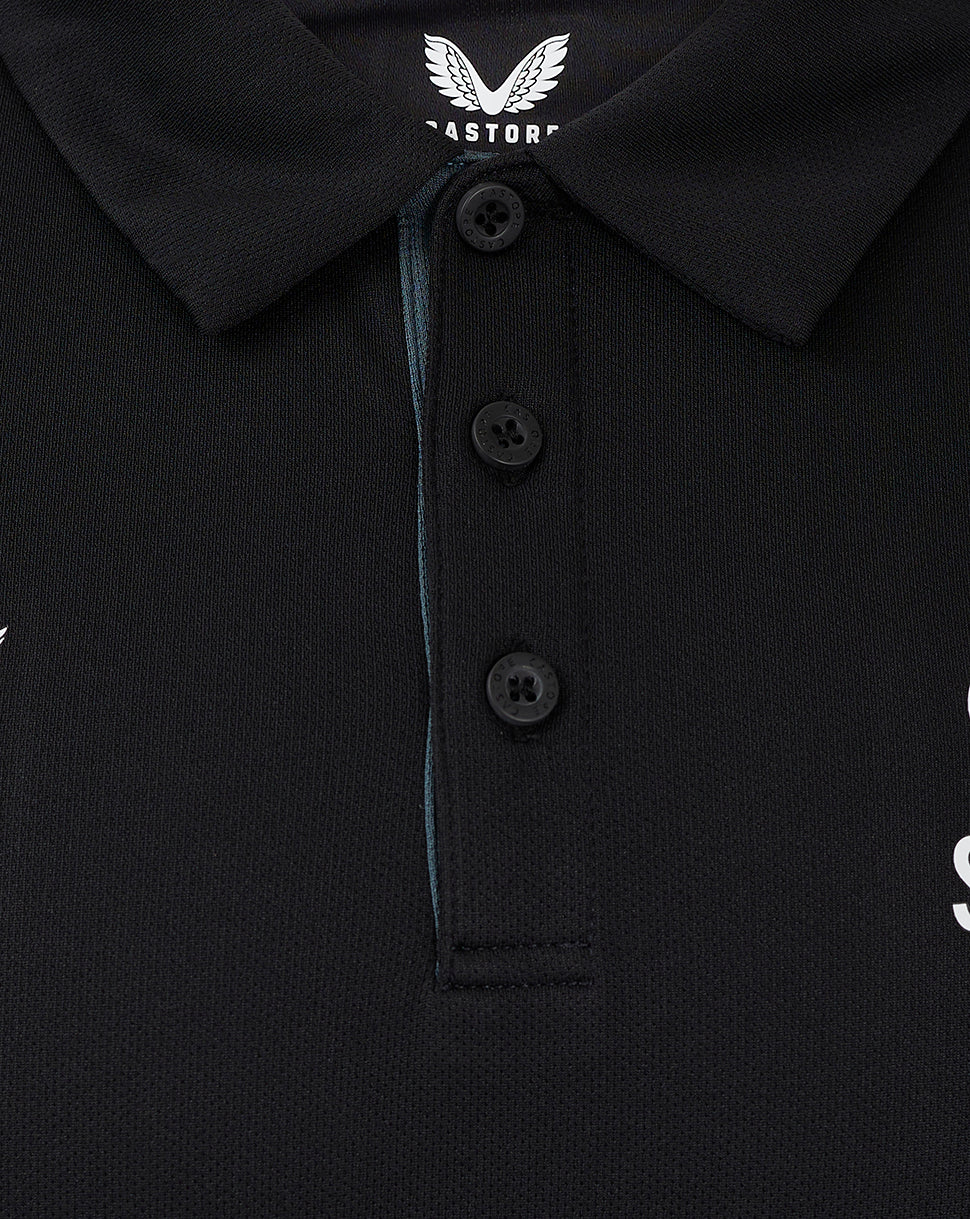 Saracens Men's 24/25 Presentation Polo - Black - Black