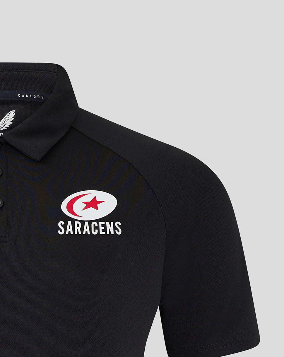 Saracens Men's 24/25 Presentation Polo - Black