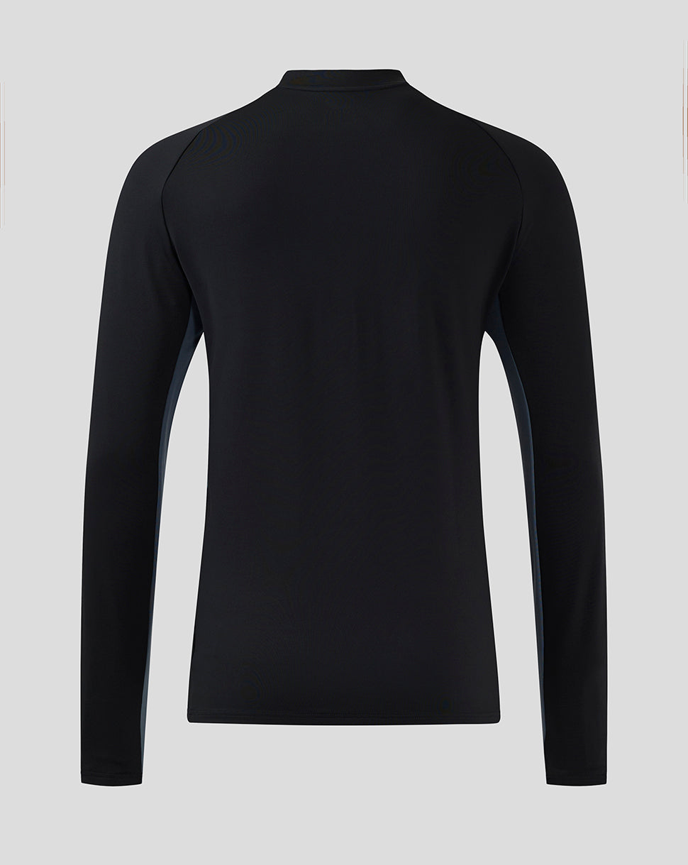 Saracens Men's 24/25 Training Midlayer - Black - Black/Grey