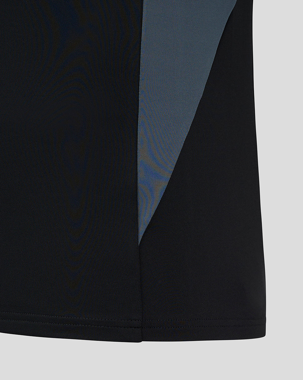 Saracens Men's 24/25 Training Midlayer - Black - Black/Grey