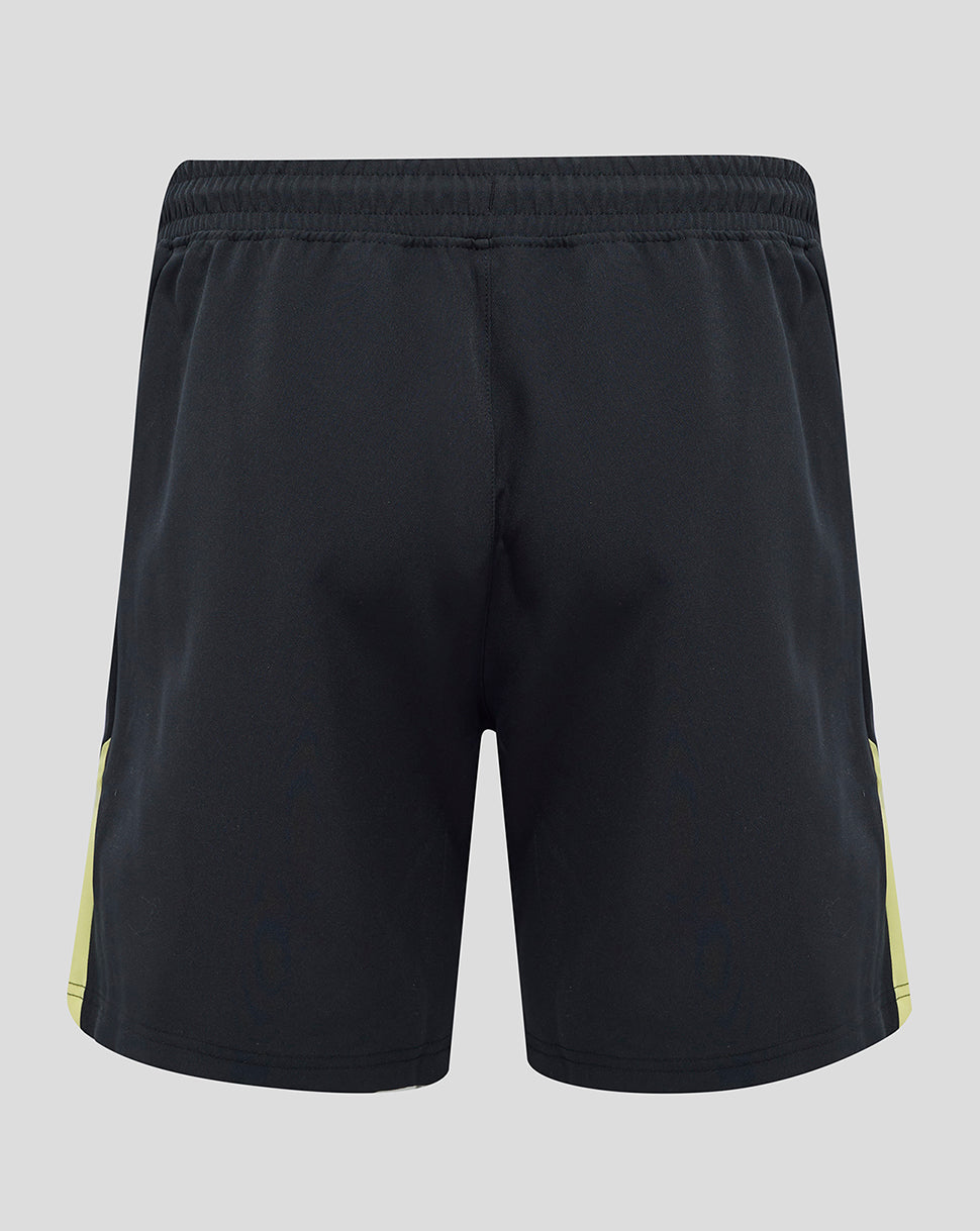 Everton 24/25 Men's Coaches Woven Shorts - Caviar/Elfin Yellow