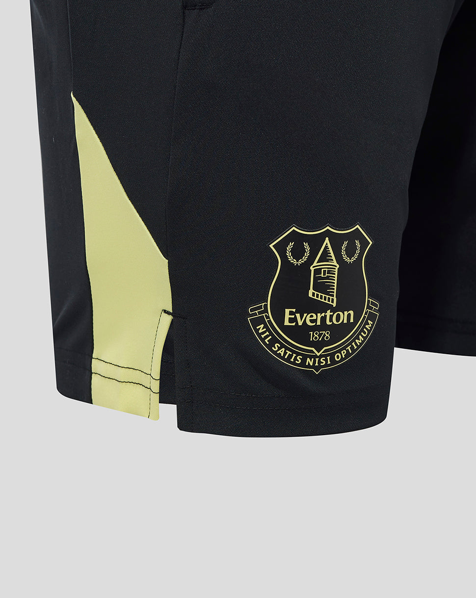 Everton 24/25 Men's Coaches Woven Shorts - Caviar/Elfin Yellow