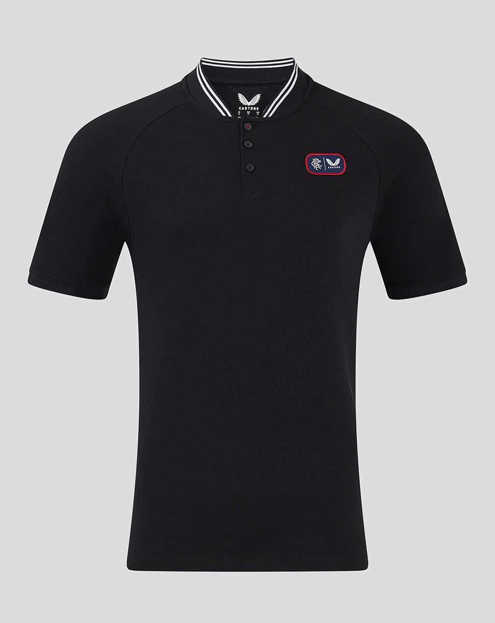 Rangers Men's 24/25 Cotton Polo - Black - Caviar