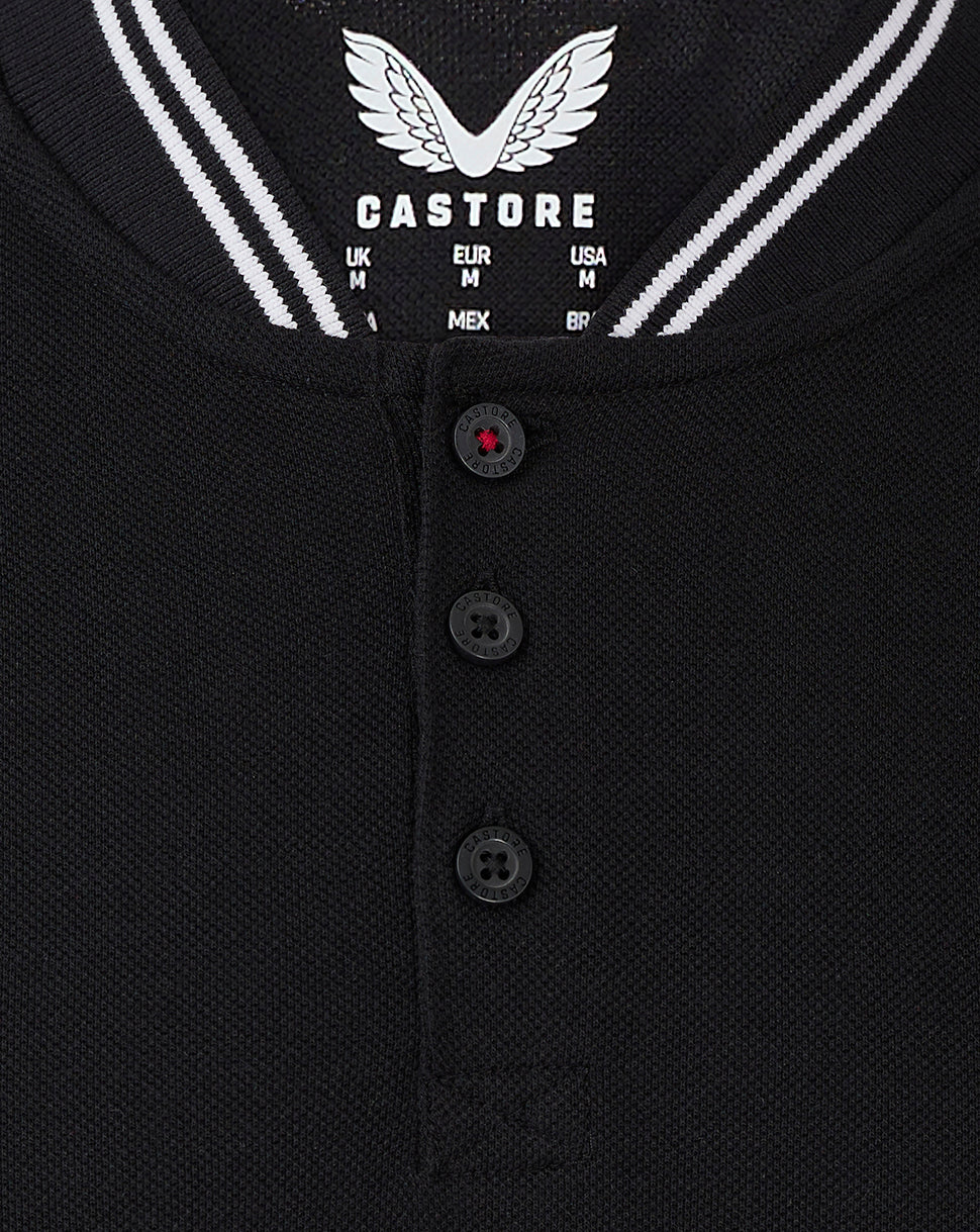 Rangers Men's 24/25 Cotton Polo - Black - Caviar