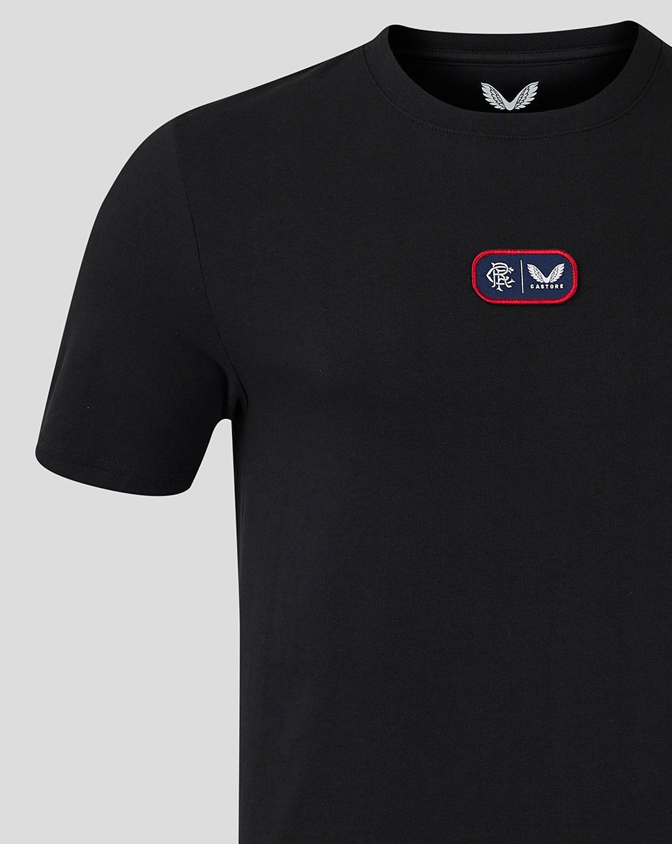 Rangers Men's 24/25 Cotton T-Shirt - Black - Caviar