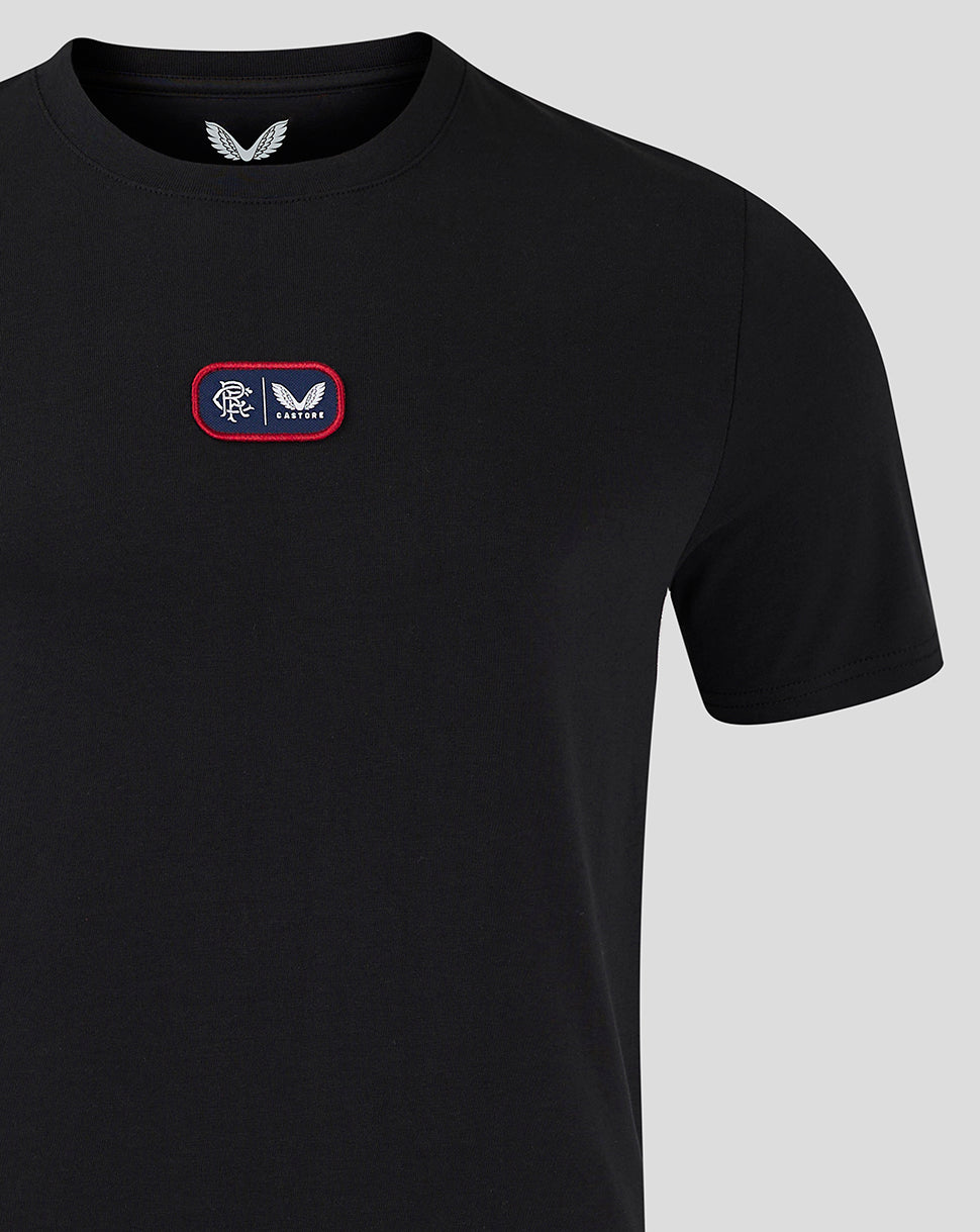 Rangers Men's 24/25 Cotton T-Shirt - Black - Caviar