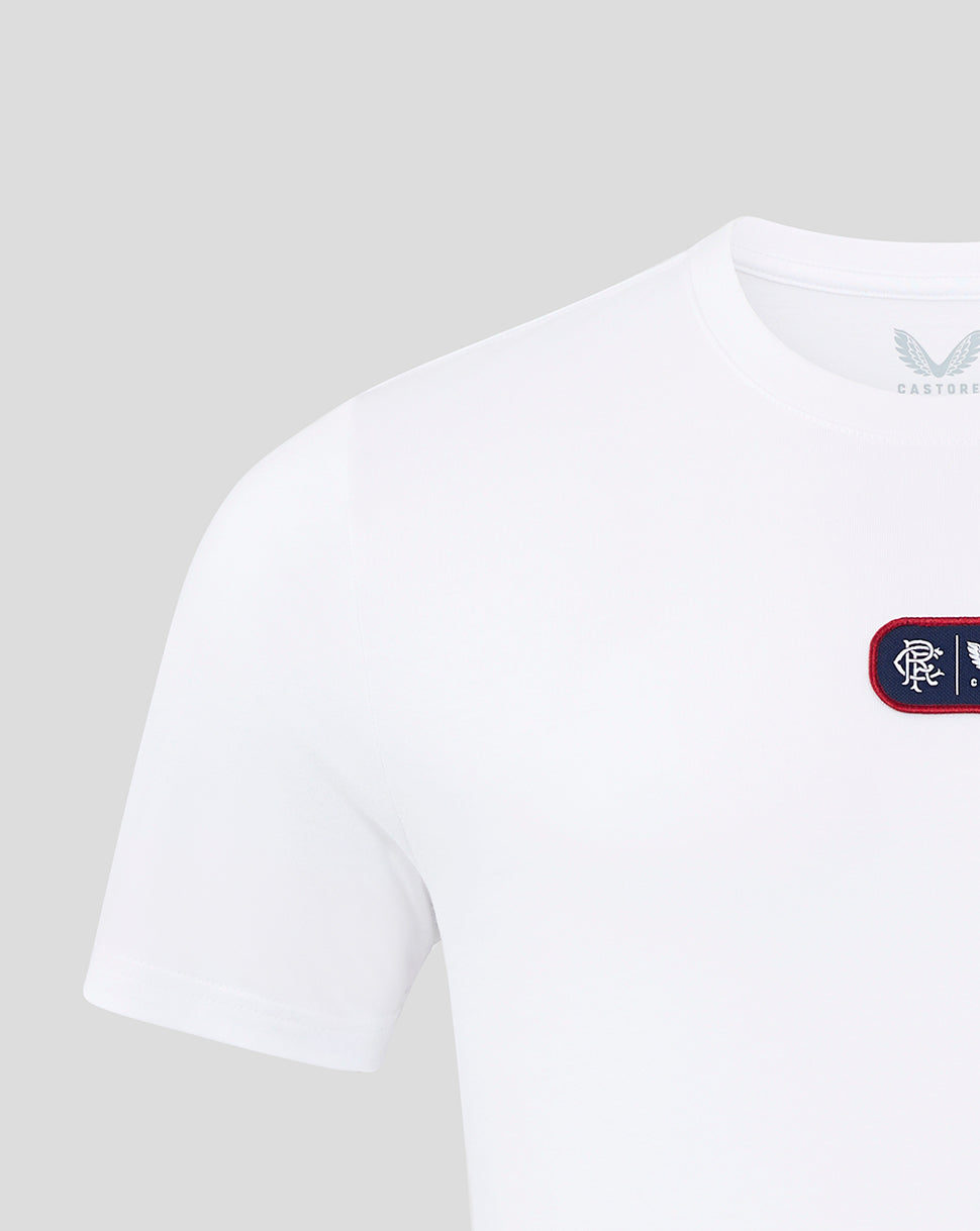 Rangers Men's 24/25 Cotton T-Shirt - White - Brilliant White