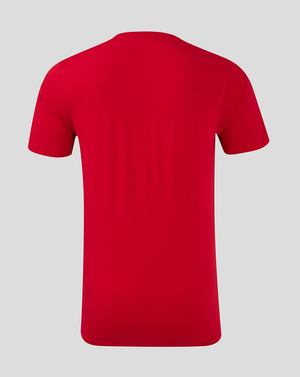 Saracens Junior 24/25 Training Logo Tee - Red