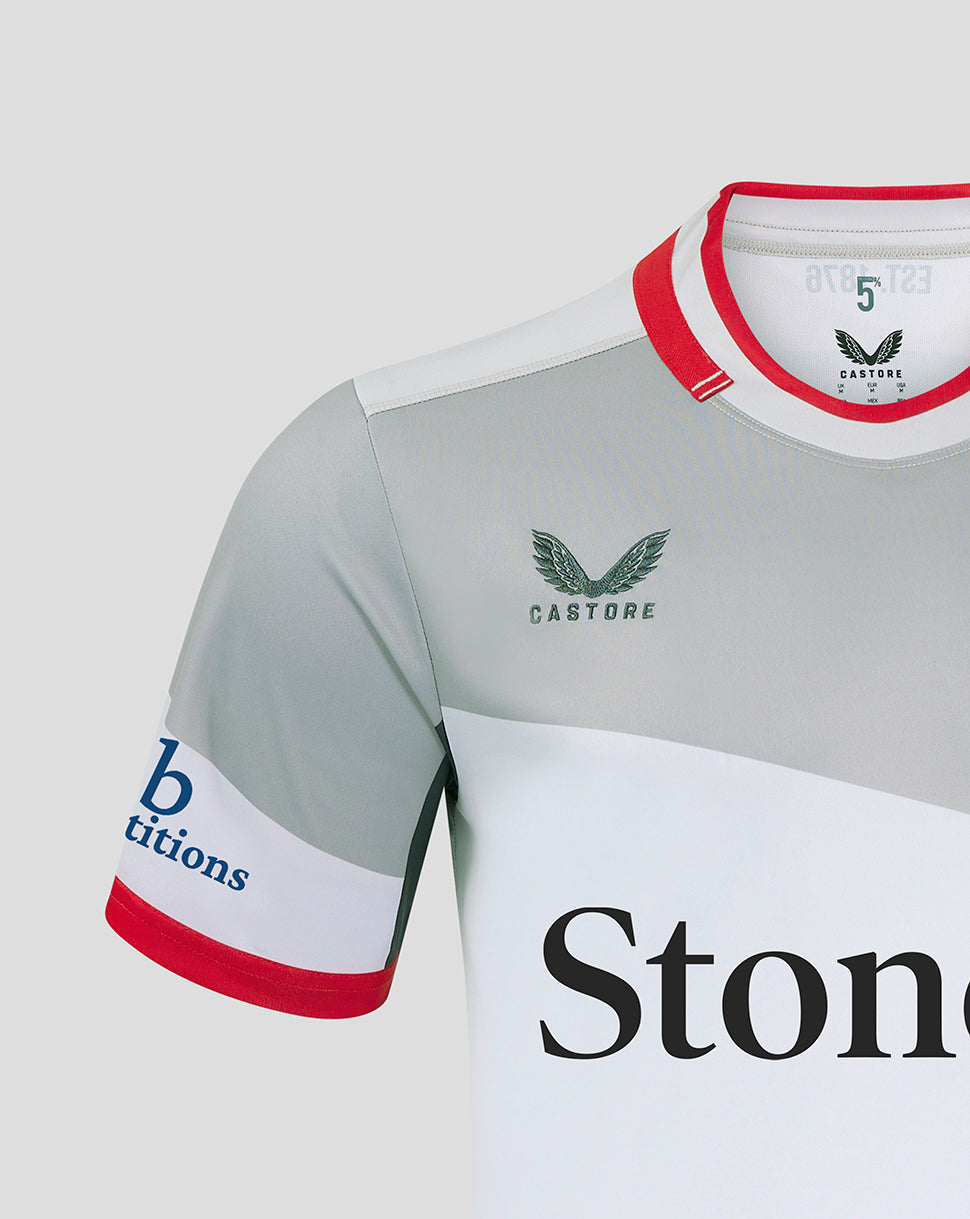 Saracens Men's Away Shirt 24/25 - Grey/Red