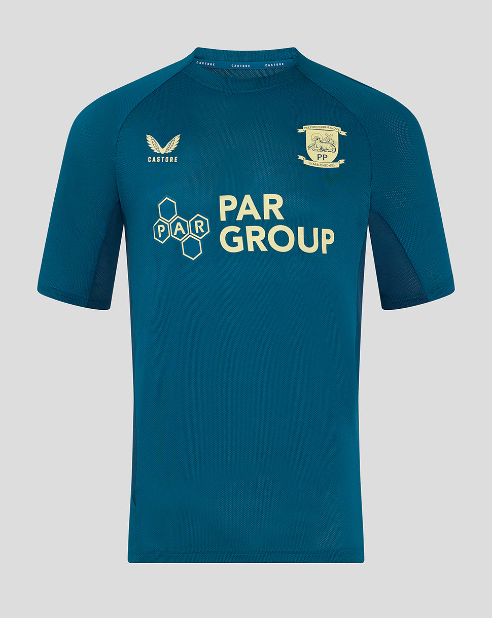 Preston Men's 24/25 Short Sleeve Training T-Shirt - Blue - Ink Blue/Majolica Blue