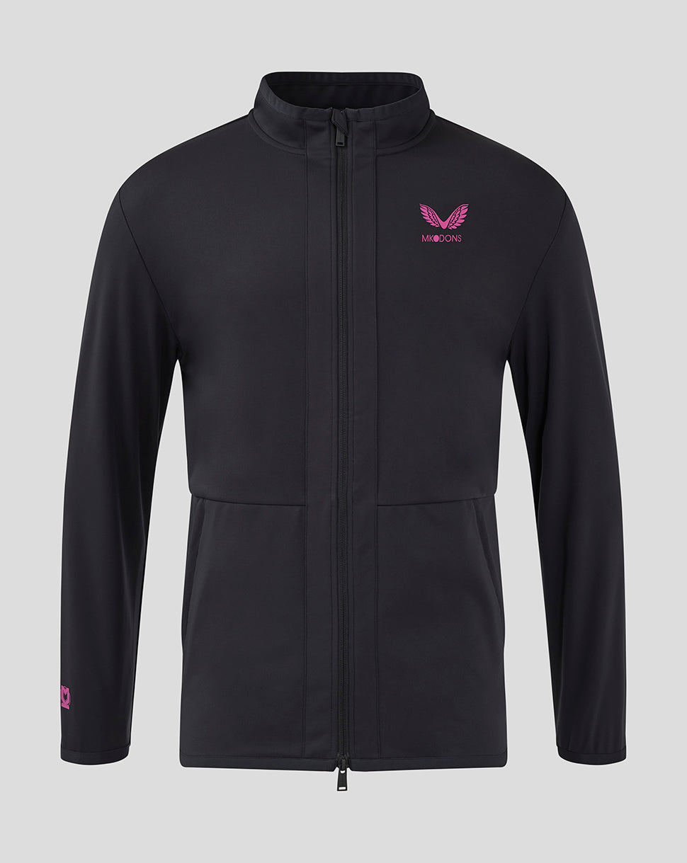 Mk Dons Men's 24/25 Travel Jacket - Black