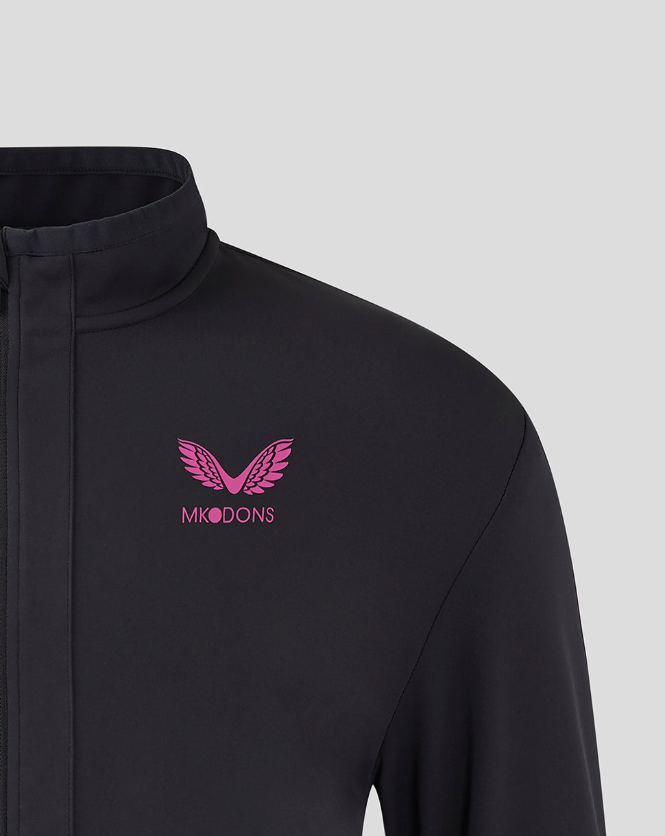Mk Dons Men's 24/25 Travel Jacket - Black