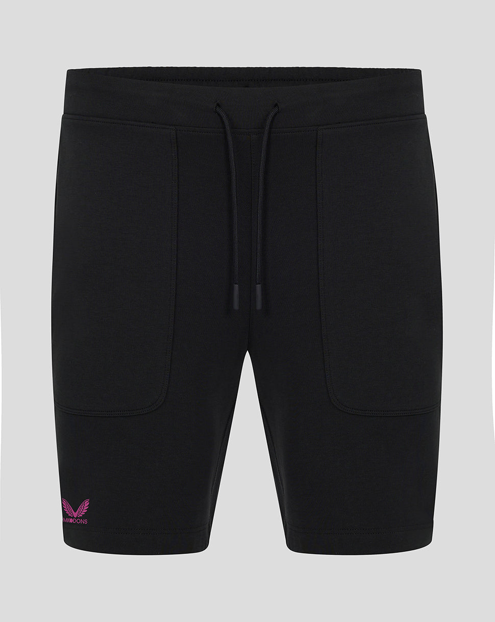 Mk Dons Men's 24/25 Travel Shorts - Black