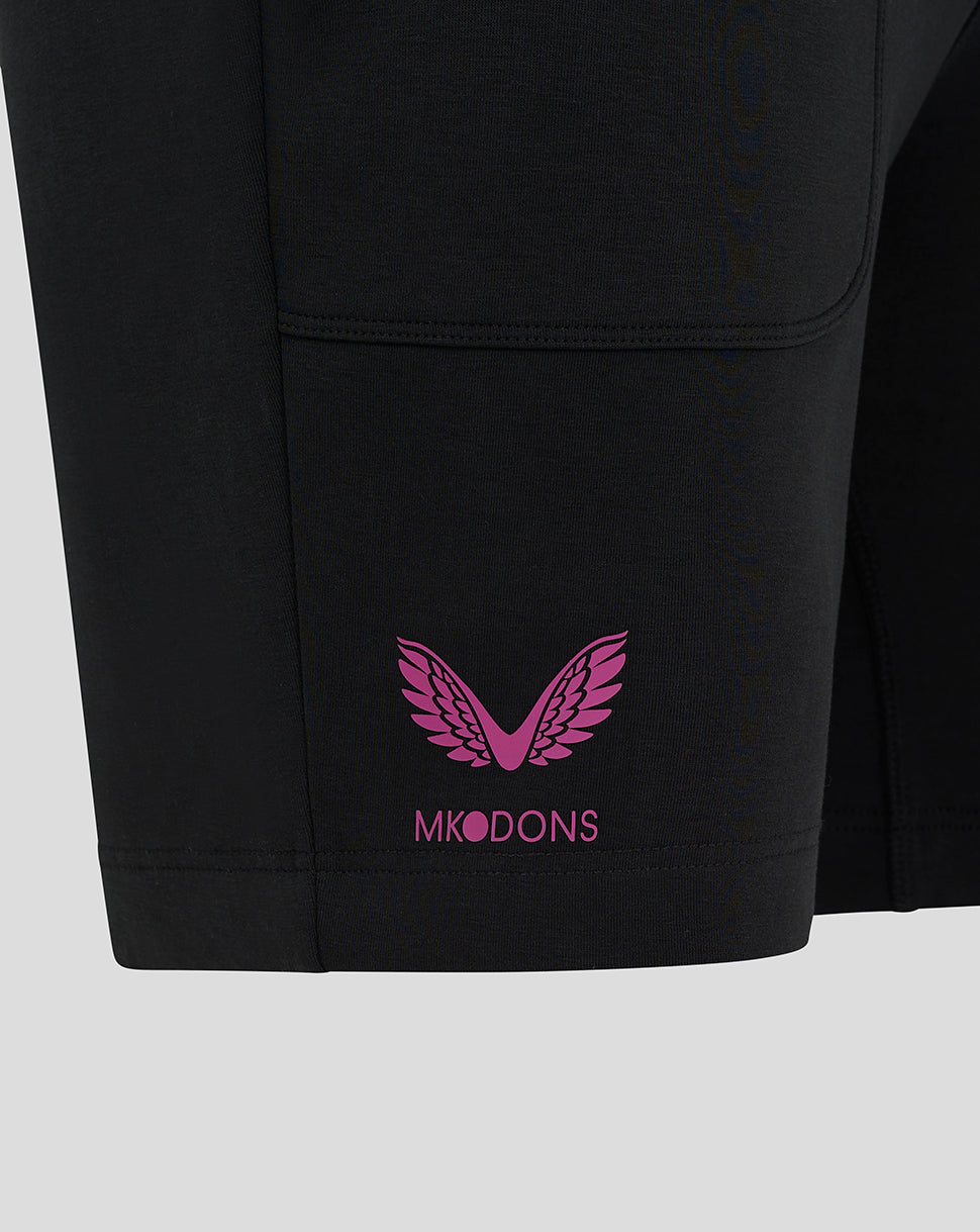 Mk Dons Men's 24/25 Travel Shorts - Black