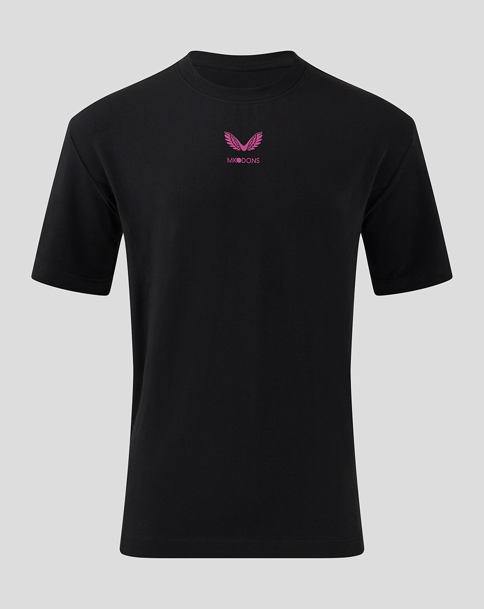 Mk Dons Men's 24/25 Travel T-Shirt - Black