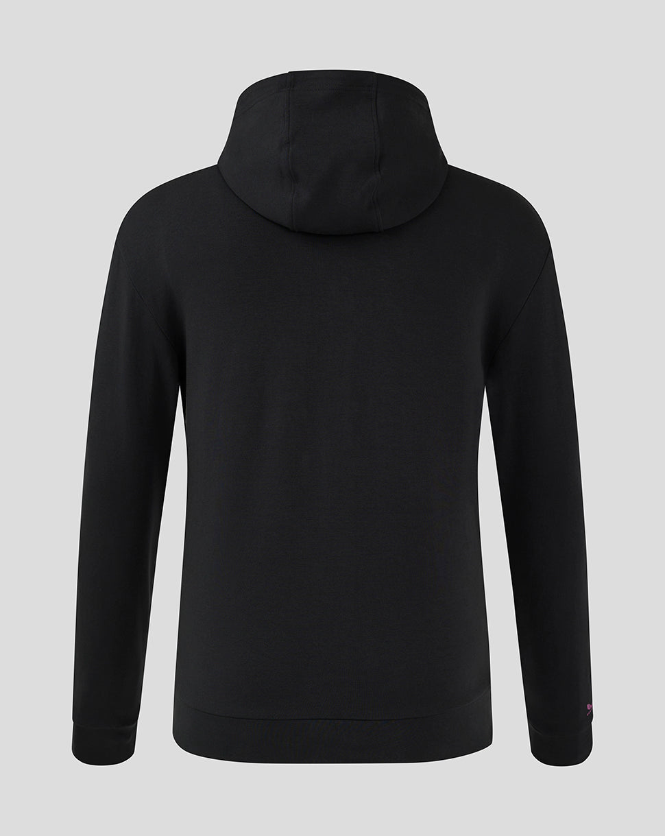 Mk Dons Men's 24/25 Hooded Travel Jacket - Black