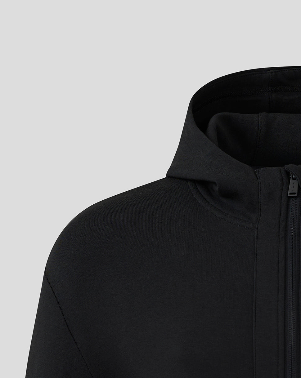 Mk Dons Men's 24/25 Hooded Travel Jacket - Black
