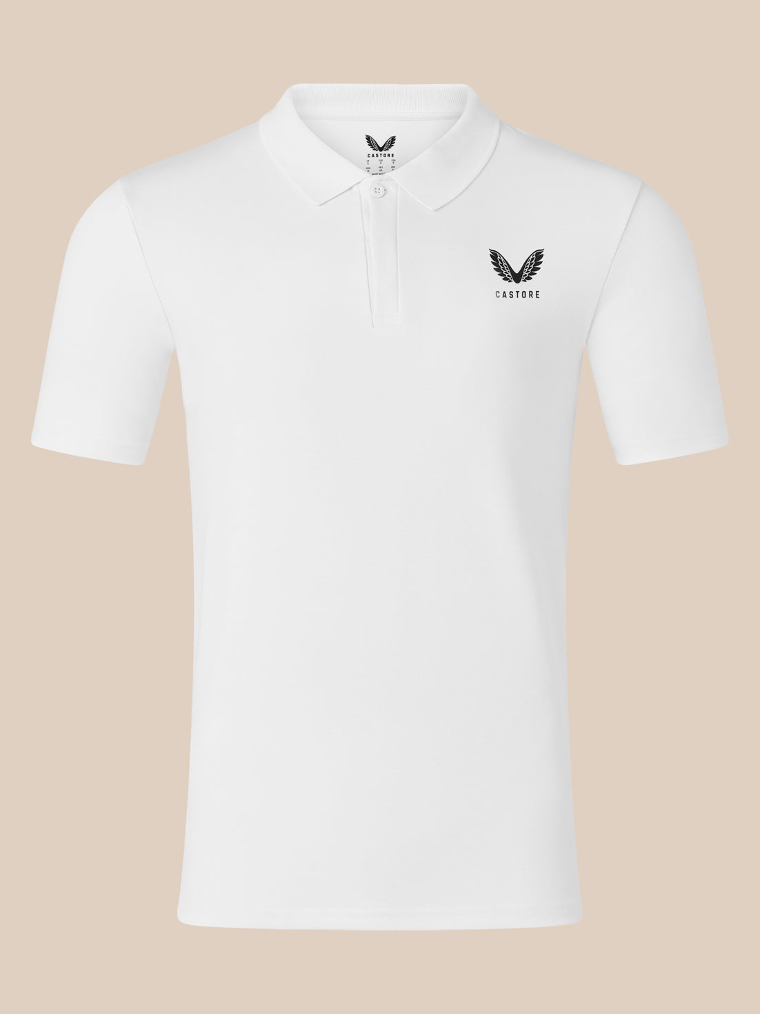 Men's Short Sleeve Cotton Polo - White