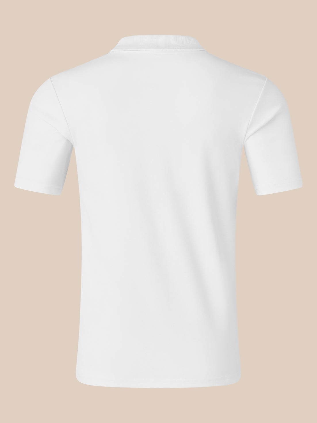 Men's Short Sleeve Cotton Polo - White