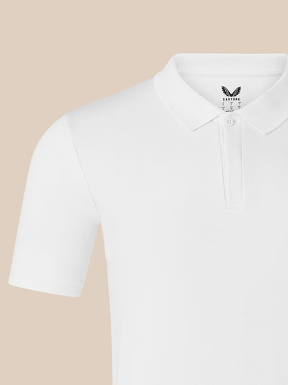 Short Sleeve Men's Polo - White