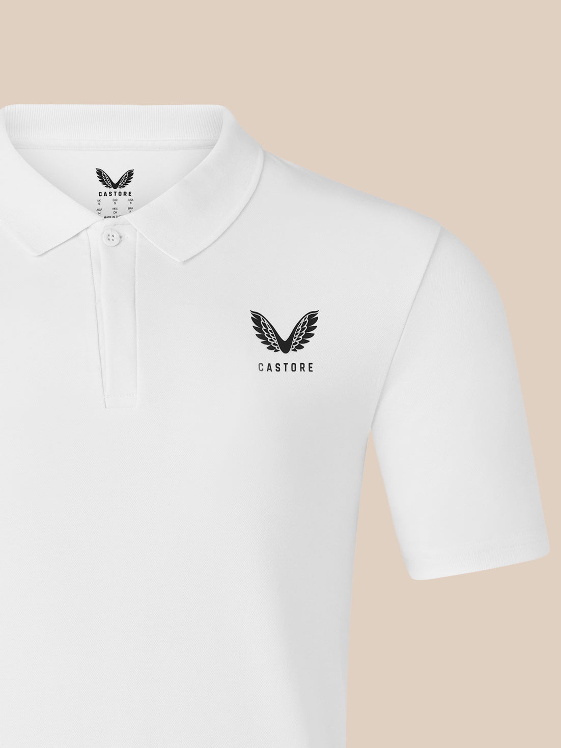 Men's Short Sleeve Cotton Polo - White