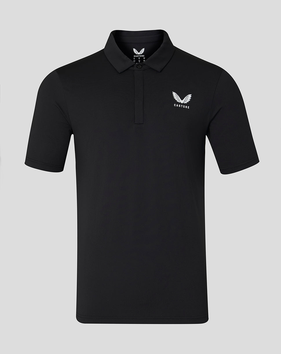Short Sleeve Men's Polo - Black - Black