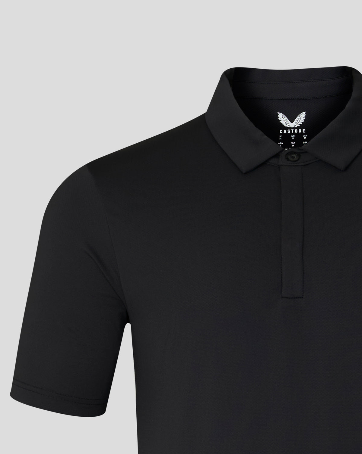 Men's Short Sleeve Polo - Black - Black
