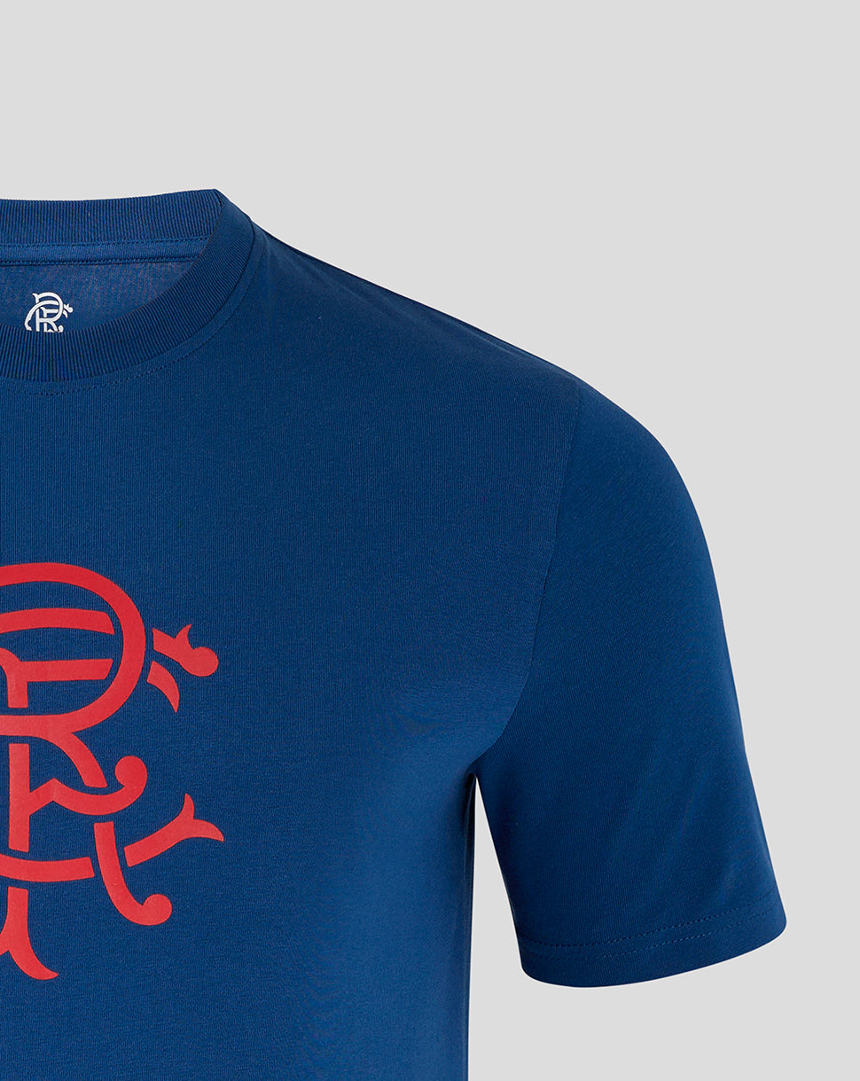 Rangers Men's Core Crest T-Shirt - Navy - Navy/Blue