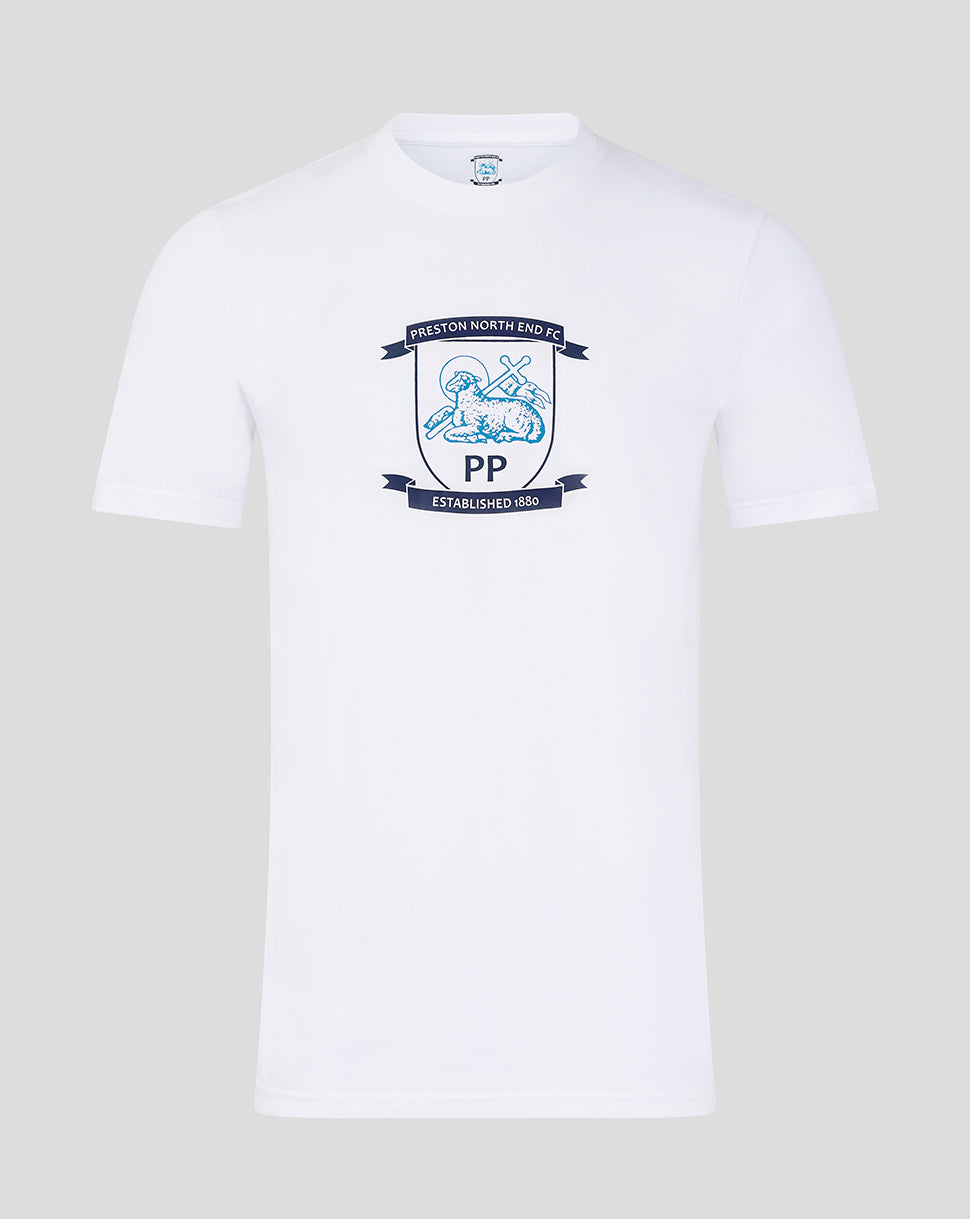Men's 24/25 Core Crest T-Shirt 1 - White - Brilliant White