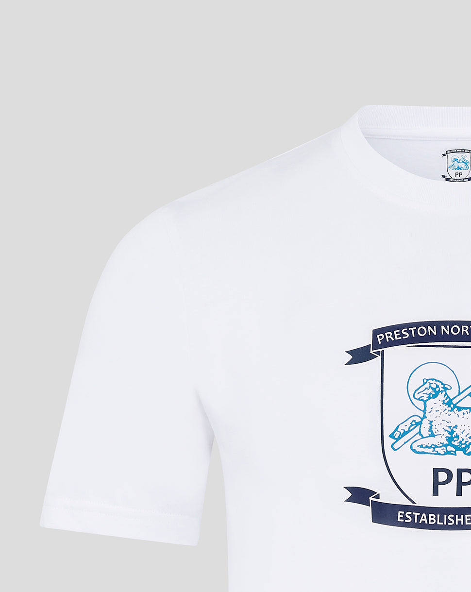 Men's 24/25 Core Crest T-Shirt 1 - White - Brilliant White