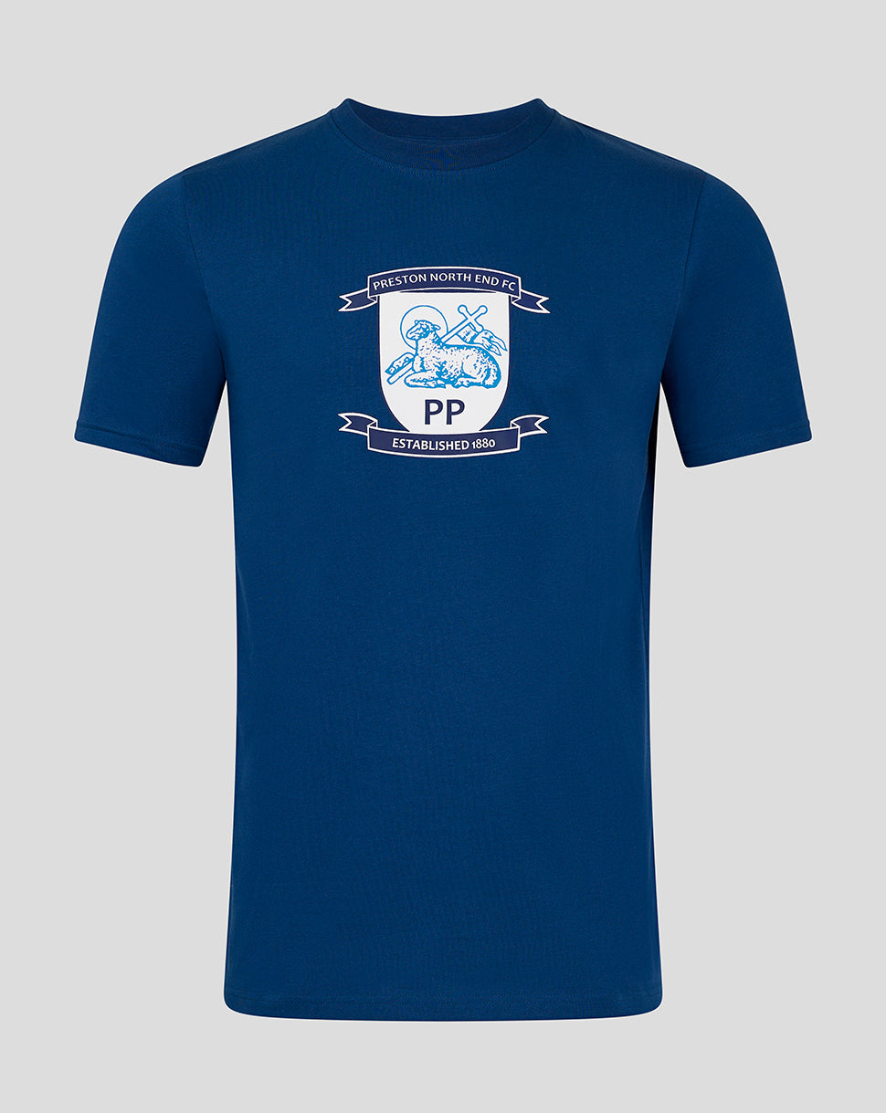 Men's 24/25  Crest T-Shirt - Navy - Navy Peony