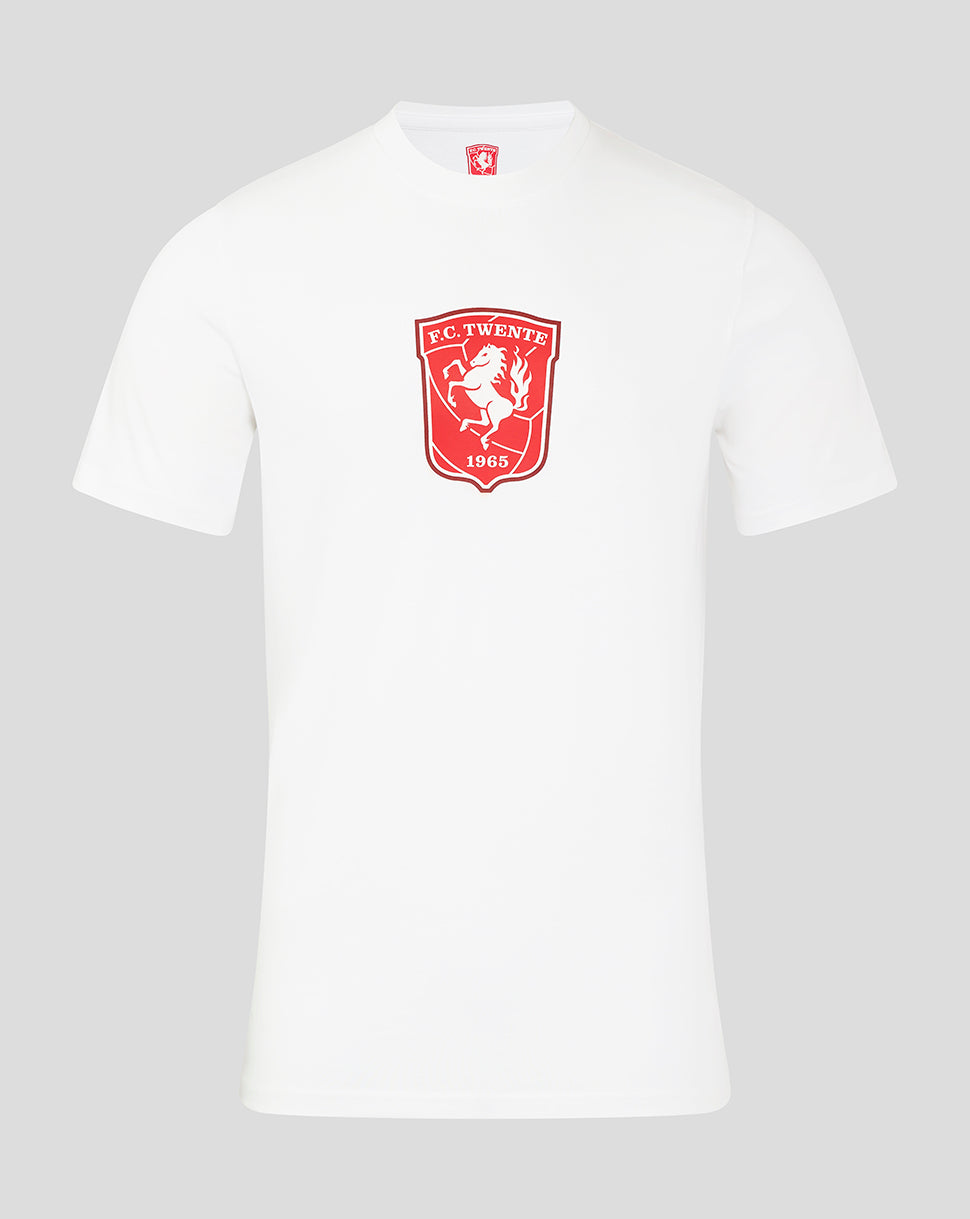 FC Twente Logo Herren Core T-Shirt – Weiss - Weiss