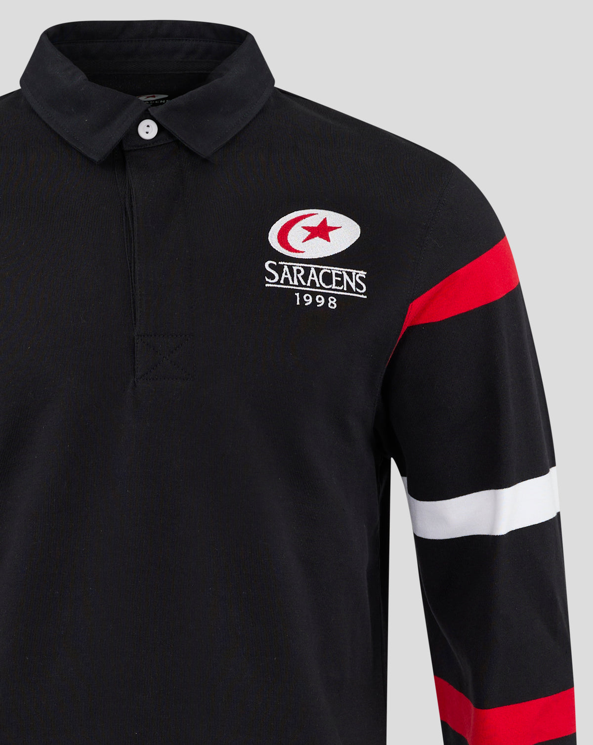 Saracens Men's Retro Rugby Jersey - Black